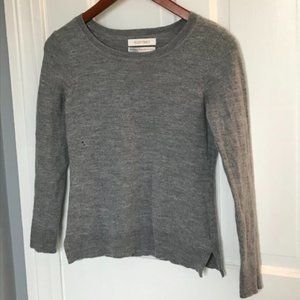Ellen Tracy Merino Wool Sweater - Gray